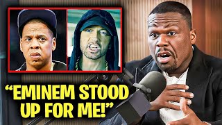 50 Cent Reveals How Eminem CONFRONTED Jay Z To Save Him [upl. by Asert]