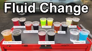 How to Change EVERY FLUID in your Car or Truck Oil Transmission Coolant Brake and More [upl. by Orland]