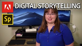 Adobe Spark Basics for Educators  Digital Storytelling Tutorial [upl. by Nikaniki]