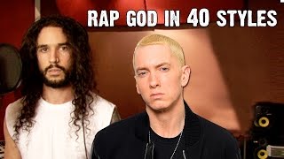 Eminem  Rap God  Performed In 40 Styles  Ten Second Songs [upl. by Vinni]