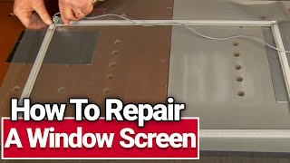 How to Repair a Window Screen  Ace Hardware [upl. by Ranip]