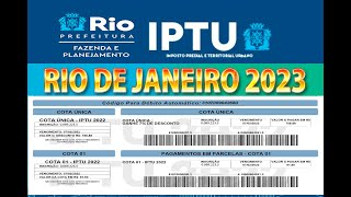 IPTU 2023 pela internete  IPTU DA CIDADE RIO DE JANEIRO 2023  COTA ÚNICA E PARCELADO  FÁCIL [upl. by Eatnoed]