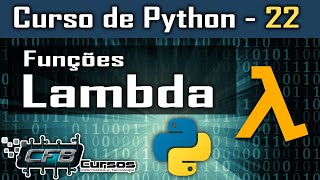 Funções Lamda ou Funções Anônimas  Curso de Python 22 [upl. by Kristian]