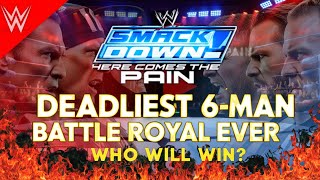 Survival 6Man Battle Royal  Who will win Kane or Undertaker [upl. by Atnaloj518]