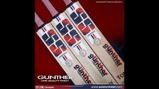 SS GUNTHER Cricket Bat Red2024 LONG BLADE UNBOXING amp REVIEW VIDEO [upl. by Norda]