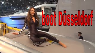 boot Düsseldorf  Superjachten Bootsmesse boot Düsseldorf auf Messe Düsseldorf [upl. by Ahseneuq]