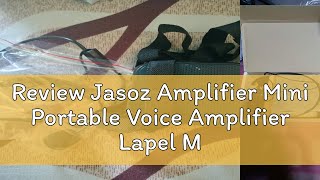 Review Jasoz Amplifier Mini Portable Voice Amplifier Lapel Microphone Portable Loud Speaker For Tea [upl. by Yknip]