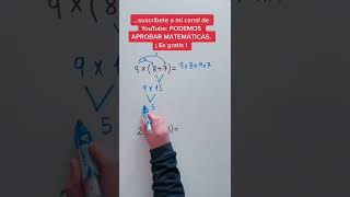 Propiedad DISTRIBUTIVA de la MULTIPLICACIÓN [upl. by Atirehc]