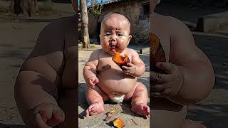 Mom’s baked sweet potatoes are so delicious Cute baby from rural area [upl. by Etireugram]