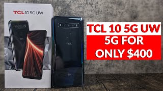 TCL 10 5G UW Unboxing  A 5G Smartphone For 400 [upl. by Victorie]