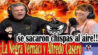 ¡¡La Negra Vernaci y Alfredo Casero se sacaron chispas al aire [upl. by Muire]