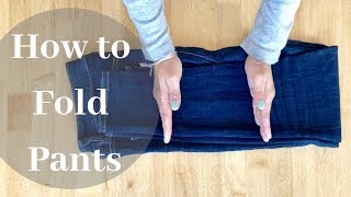 How to fold pants  Konmari method  Folding for all the Family Fold with me [upl. by Yddur372]