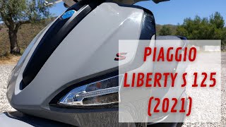 Piaggio Liberty S 125 2021  Test Ride amp Review Walkaround Soundcheck Acceleration  VLOG296 [upl. by Babs]