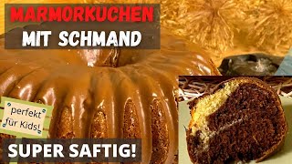 Rezept Marmorkuchen mit Schmand  super saftig gelingt IMMER [upl. by Natanoj473]