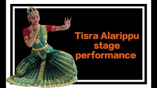 Tisra Alarippu stage performanceMamtha Chandrh Bangalore [upl. by Leugar798]