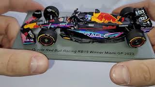 Spark 2023 RedBull Racing RB19  Max Verstappen  Miami GP Winner 143 scale model [upl. by Flower]