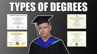 Different Types Of Degrees Explained Associates Bachelors Masters Doctorate and Professional [upl. by Gatias]