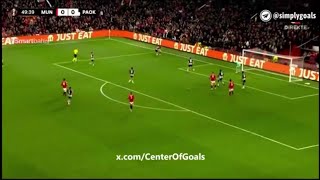 Amad Diallo Amazing GoalManchester United vs PAOK 10 All Goals and Extended Highlights [upl. by Darraj]