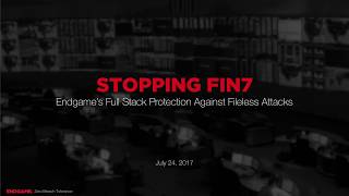 Stopping FIN7 Endgames Full Stack Protection Against Fileless Attacks [upl. by Tapes593]