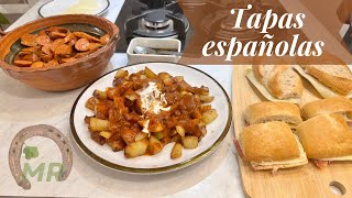 Tapas Españolas Pinchos  Papas Bravas [upl. by Gianna]