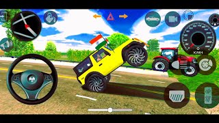 Dollar Song Modified Mahindra Yellow Thar😈 Indian Cars Simulator 3D  Android Gameplay [upl. by Hildie]