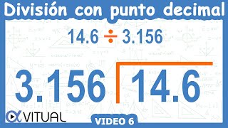 ➗ Cómo hacer una DIVISIÓN con PUNTO DECIMAL AFUERA Y ADENTRO [upl. by Eigger]