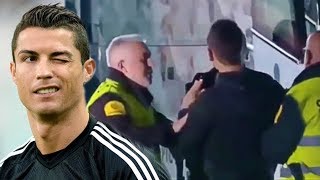 Cristiano Ronaldo BESCHÜTZT einen FAN vor der POLIZEI [upl. by Stclair]