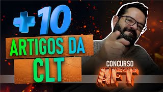 10 ARTIGOS DA CLT PARA CONCURSO DE AFT [upl. by Annahvas]