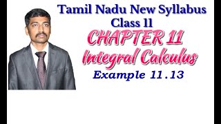 Class 11 Example 1113  Integral Calculus  Tamil Nadu New Syllabus [upl. by Herodias552]