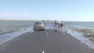 Lindisfarne causeway Northumberland [upl. by Leelahk]