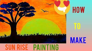 Sunrise Painting🖌🌅 creativecorner921 [upl. by Zeculon]