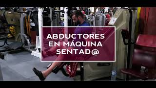 Abductores en máquina para GLÚTEO  Técnica Correcta [upl. by Ayrotal]