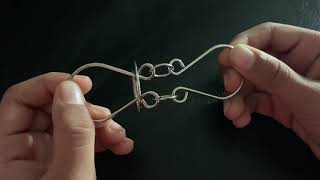 How to solve metal brain teaser 3 Metal handcuffs or Horseshoe metal puzzles [upl. by Carleen]