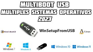 ✅ Crear Memoria USB Multiboot con WinSetupFromUSB Windows 7  8 10 11 [upl. by Yuri]