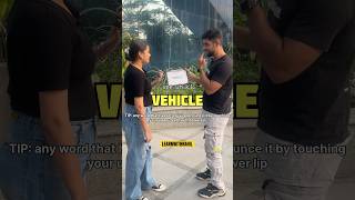 Correct Pronunciation ✅ learnwithrahil pronunciation vehicle youtubeshorts ielts spokenenglish [upl. by Angell]