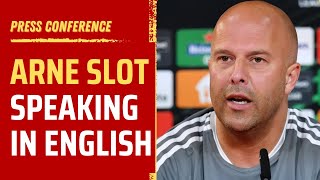 Arne Slot  New Liverpool manager speaking in English [upl. by Annez]