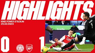 HIGHLIGHTS  Leicester City vs Arsenal 01  Martinelli scores winner [upl. by Morven]