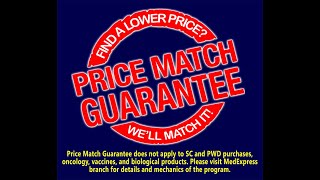 MedExpress Price Match Guarantee [upl. by Aidualk348]