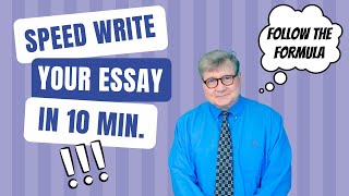 How to Write an Academic Essay in 10 Minutes or Less [upl. by Pasia]