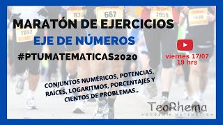 Maratón de Ejercicios PTU Admisión 2021  Eje de números [upl. by Nedloh]