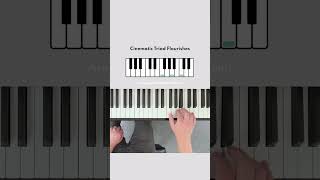 Cinematic Triad Flourishes G and F Tonality G Mixolydian pianoscales learnpiano musiceducation [upl. by Sidell]