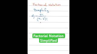 Factorial notation Explained maths shorts [upl. by Ryhpez]