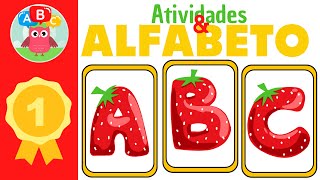 ALFABETO DIVERTIDO em PORTUGUÊS  Aprenda o ABC  Alfabeto para crianças  Compilação 46 minutos [upl. by Ahsyla]