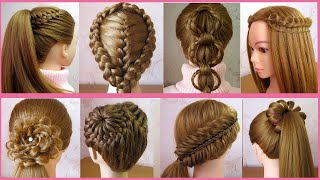 8 Beautiful Cute Hairstyles for girls  Trendy Hairstyles  Hair Style Girl  Tuto coiffures faciles [upl. by Tertius]