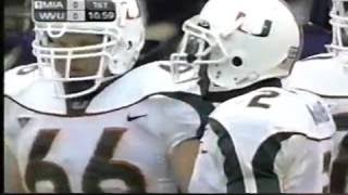 2001 Miami Hurricanes vs West Virginia Highlights [upl. by Dobrinsky720]