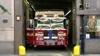 FDNY  Rescue 1  Responding To 1075 Box 0617 [upl. by Adella]