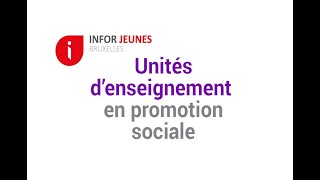 Lenseignement de promotion sociale [upl. by Ahtnicaj139]