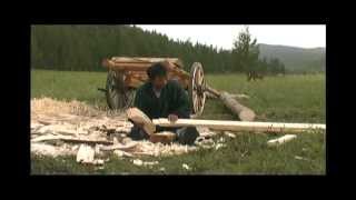 Mongolian Yurt Building The Column higher quality [upl. by Weiser]