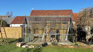 Robinsons Greenhouse TimeLapse Build 18 x 8 Ratcliffe Victorian [upl. by Aelam989]