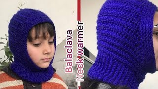 Crochet balaclavaeasy and Beautiful balaclavawinterwarmerneckwarmercrochet and knitting studio [upl. by Jasmin]